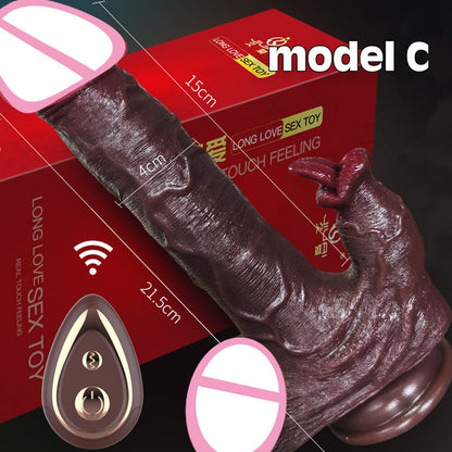 Soft Silicone Suction Dildo for Women, Vibrating Thick Silicone Penis Dildo, Sexyshop Products for Couples