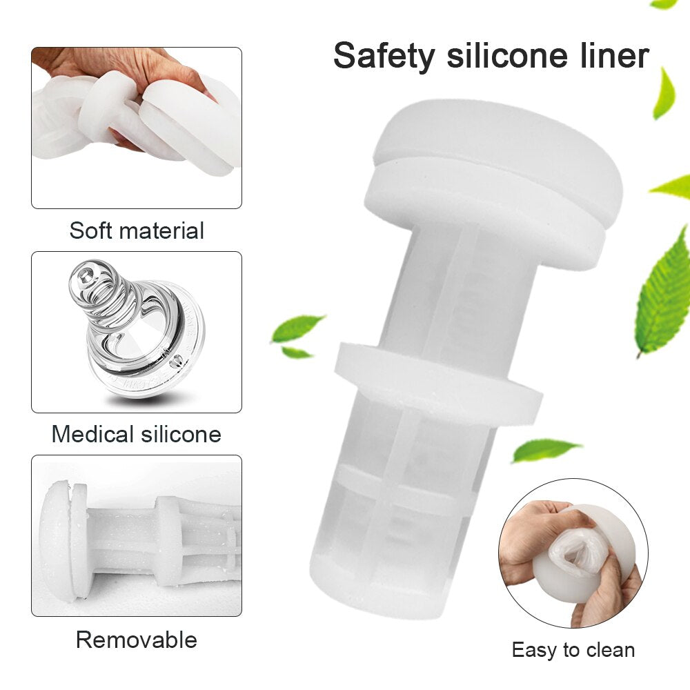 Automatic male masturbator, vibrating telescopic sex toy with moaning sounds, adult product