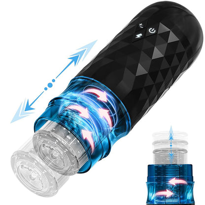 Automatic Male Masturbator Telescopic Rotating Adult Product Simulation Blowjob Piston