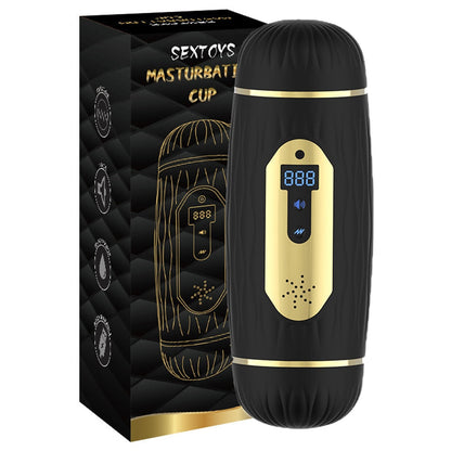 Dual-Head Vibrator for Adults, Sex Toy for Men, Masturbation Aid 18+, with Masturbation Device