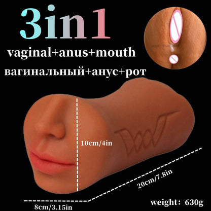 Sexy Pocket Pussy for Men, Realistic Anal Masturbator Cup, Sex Toy Vagina System
