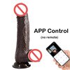 Large Dildo Sex Toy Vibrator for Women, Remote Control Vibrating Massager with Suction Cup, Realistic Heat-Sensitive Silicone Penis for Adults