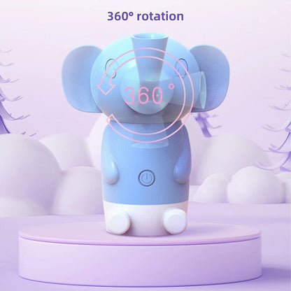Vibrating elephant-shaped suction-cup rotating tongue vibrator dildo nipple massager for women masturbation sex toys for couples