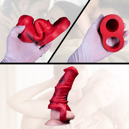 Penis extension condom extender delay ejaculation penis risk cover penis reusable sex toys men 18+