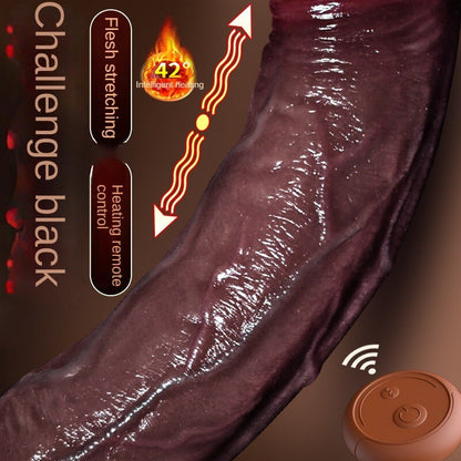 Large Dildo Sex Toy Vibrator for Women, Remote Control Vibrating Massager with Suction Cup, Realistic Heat-Sensitive Silicone Penis for Adults
