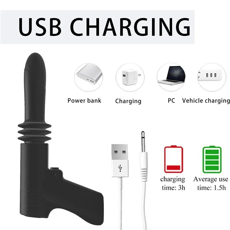 Sex Machine Fascia Massage Gun Sex Toys for Love Stimulation Dildo Vibrator Male Female Masturbator PJ0042