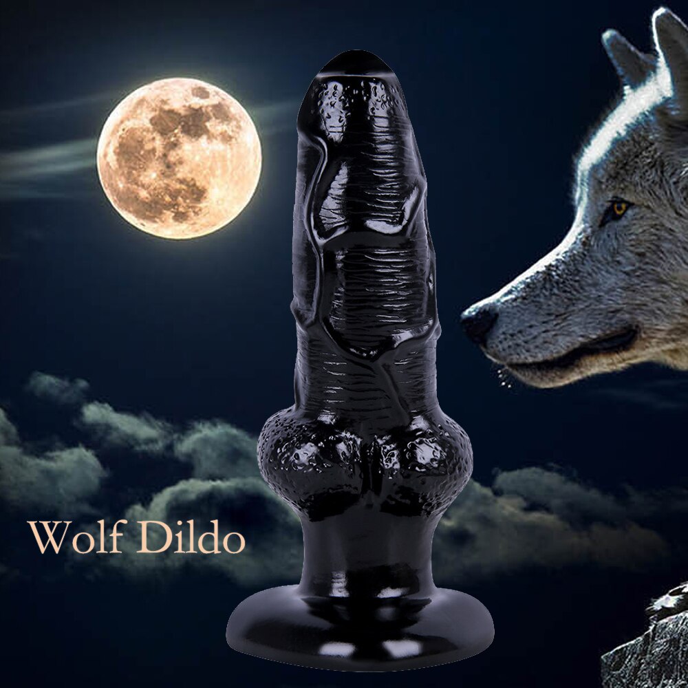 Flexible black stretchy dildo for men, artificial penis.