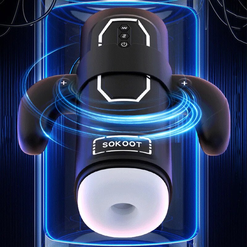 Adult Products, Automatic Male Masturbator, Powerful Vibrating Masturbator Cup, Realistic Vagina Orgasm Sex Toys for Men