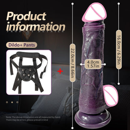 Large Black Silicone Dildo Suction Cup Realistic Penis Toy Fake Dildo Lesbian Sex Toys for Men Women Adult 18+