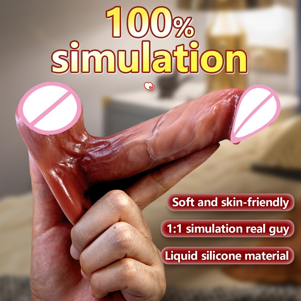 New soft silicone dildo penis with strong suction cup for women, mini vagina, anal, female masturbation sex toy for adult women 18+
