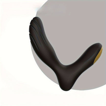 Vibrating Prostate Massager for Beginners. Personal Anal Toy P Spot Vibrator with Remote Control for Hands-Free Play. Rechargeable Butt Plug with 10 Vibrations