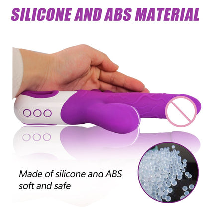 3 IN 1 Vibrator Clitoris Sucker Anal Vaginal Stimulator 12-Speed Vibrating Dildo 3-Mode Oral Vacuum Sucking Sex Toys for Women