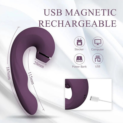 3-In-1 Thrilling Suction Vibrator, Powerful Clitoral Stimulator, Vaginal Sex Toy for Women