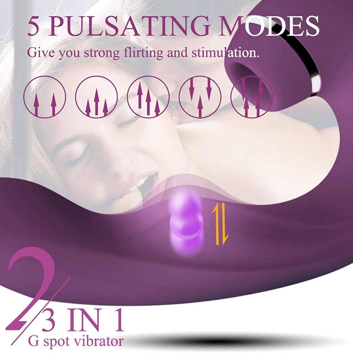 3-In-1 Thrilling Suction Vibrator, Powerful Clitoral Stimulator, Vaginal Sex Toy for Women