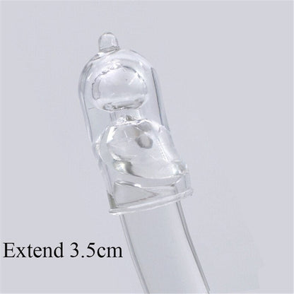 3 Sizes Reusable Lengthen Penis Enlargement Extend Penis Extension Sleeves Extender Sex Toys for Men Bondage Gear Sex Shop