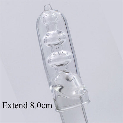 3 Sizes Reusable Lengthen Penis Enlargement Extend Penis Extension Sleeves Extender Sex Toys for Men Bondage Gear Sex Shop