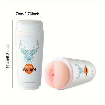 Male Masturbators - Waterproof. Latex-Free TPE. Manual Pocket Pussy With 3 Realistic Textures For Enhanced Pleasure. Male Masturbation Toys Sex Toy For Men Masturbating.