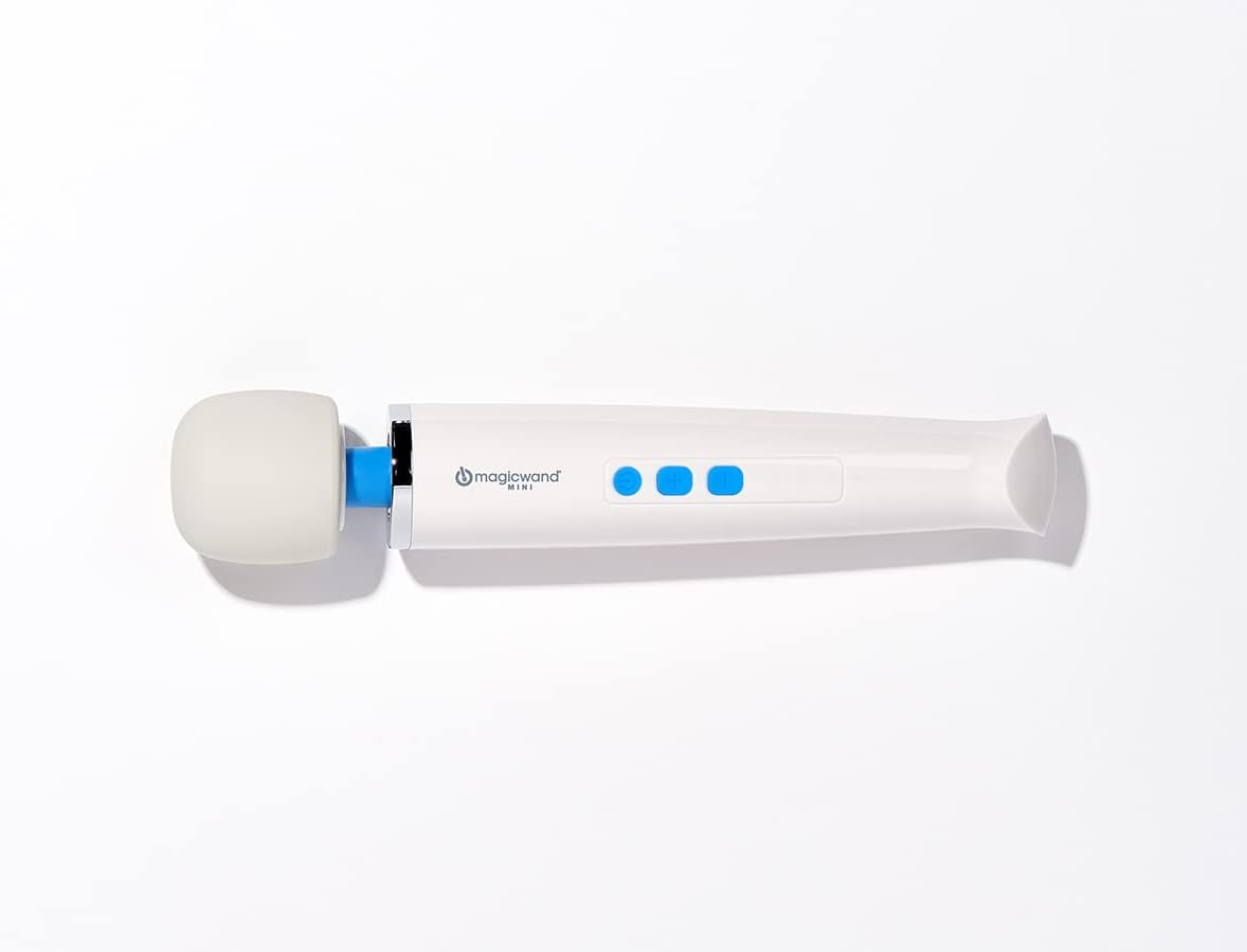 Magic Wand Mini HV-135 - Cordless - Compact Multi-Speed with Soft Silicone Head & Flexible Neck - Personal Massagers for Women. Neck. Hand. Back. Muscle. and Head Massager