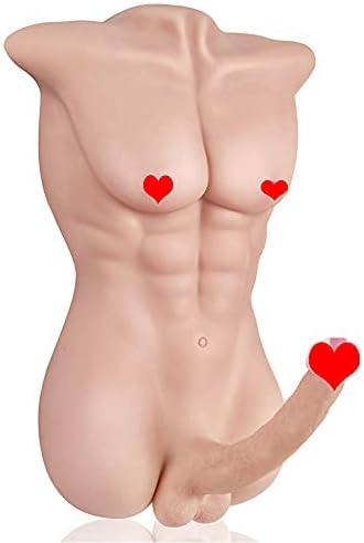 Male Sex Doll for Women with Large Realistic Dildo Sex Toys Male Torso Penis Sex Dolls with Tight Anal Sex for Female Masturbation Threesome Couple Sex Fun Unisex Toys. 18.74LB