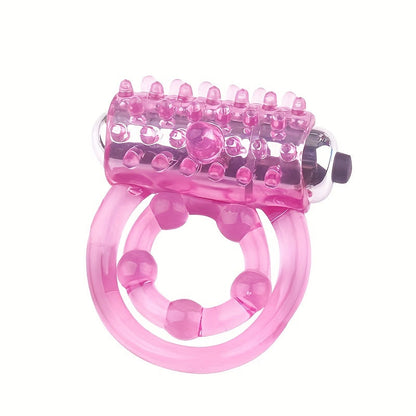 Portable Silicone Delay Ring With Dual Vibrating Circles - Enhance Stamina And Pleasure For Men And Couples