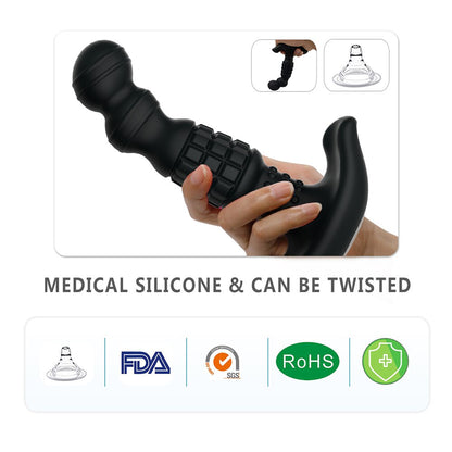 360 Degree Rotating Wireless Anal Dildo Vibrator G-Spot Massager Female Masturbator Dilator Big Butt Plug Sex Toys for Women Men