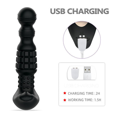 360 Degree Rotating Wireless Anal Dildo Vibrator G-Spot Massager Female Masturbator Dilator Big Butt Plug Sex Toys for Women Men