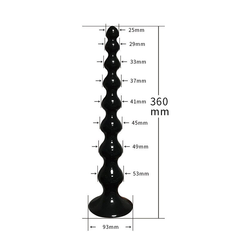 360mm Long Anal Plug 8 Beads Sex Toys for Women and Gays Anal Prostate Massager Masturbator Anal Bead Balls Butt Sex Product Toys