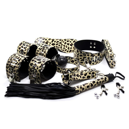 10pcs Bondage Restraints Sex Toys. Bondage Gear & Accessories BDSM Adults Bed Restraints with Sex Handcuffs BDSM Collar Ball Gag Blindfolds Nipple Clamps and 10m Rope Bondaged Kit Sex Toys for Women