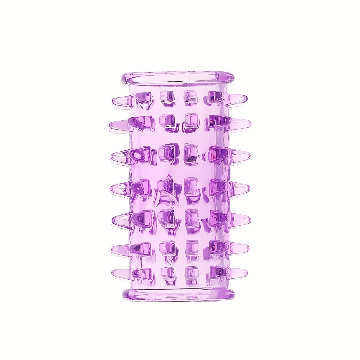 2.72-inch Purple Penis Sleeve. Waterproof and Skin-friendly TPE Material. Prickly Texture Design. Physical Sensitivity Reduction. Enhances Erection. Delay Ejaculation Lasting Ring. Sex Toys for Men or Couples.