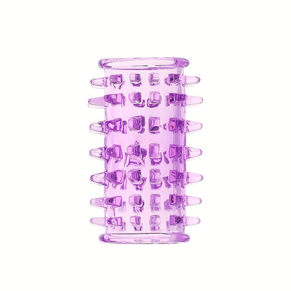 2.72-inch Purple Penis Sleeve. Waterproof and Skin-friendly TPE Material. Prickly Texture Design. Physical Sensitivity Reduction. Enhances Erection. Delay Ejaculation Lasting Ring. Sex Toys for Men or Couples.