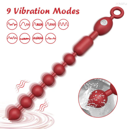 Gay butt plug vibrator, masturbation vibrating tool for women and men, adult anal sex products, adult toys