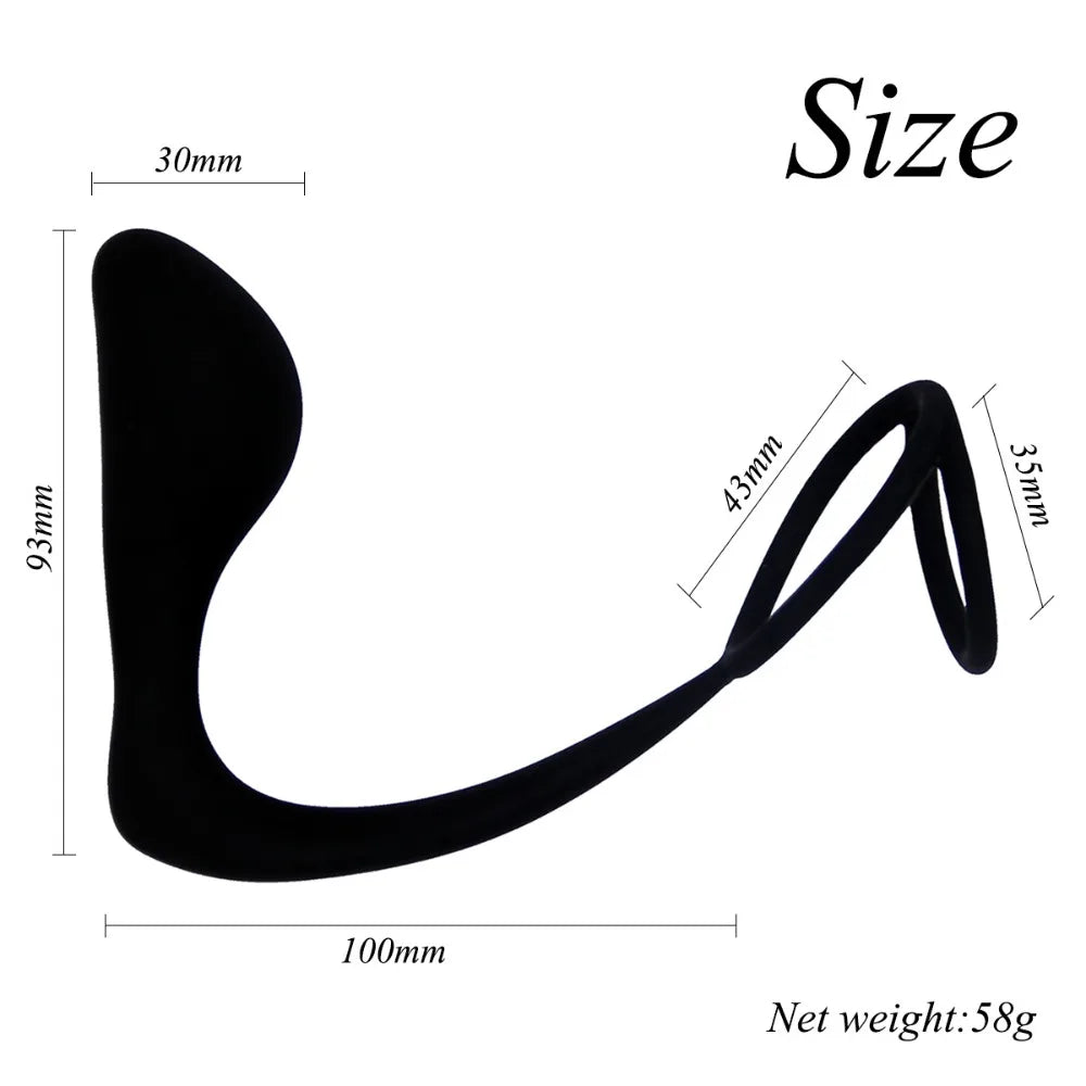 Male prostate massager anal plug, anal sex toy, G-spot anal plug for adults, sex shop for gay men