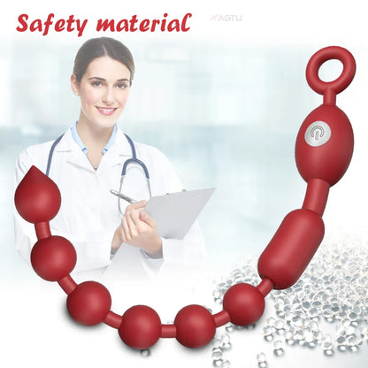 Gay butt plug vibrator, masturbation vibrating tool for women and men, adult anal sex products, adult toys