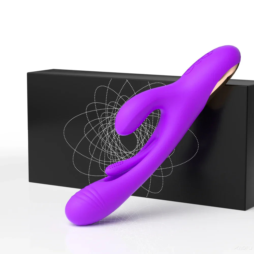 Women's Vibrating Dildo, Clitoral Vibrator, Nipple Stimulator, Vaginal Massager, Suction Sex Toy for Adults