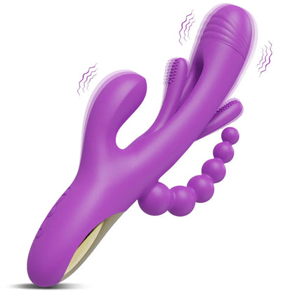 Women's Vibrating Dildo, Clitoral Vibrator, Nipple Stimulator, Vaginal Massager, Suction Sex Toy for Adults