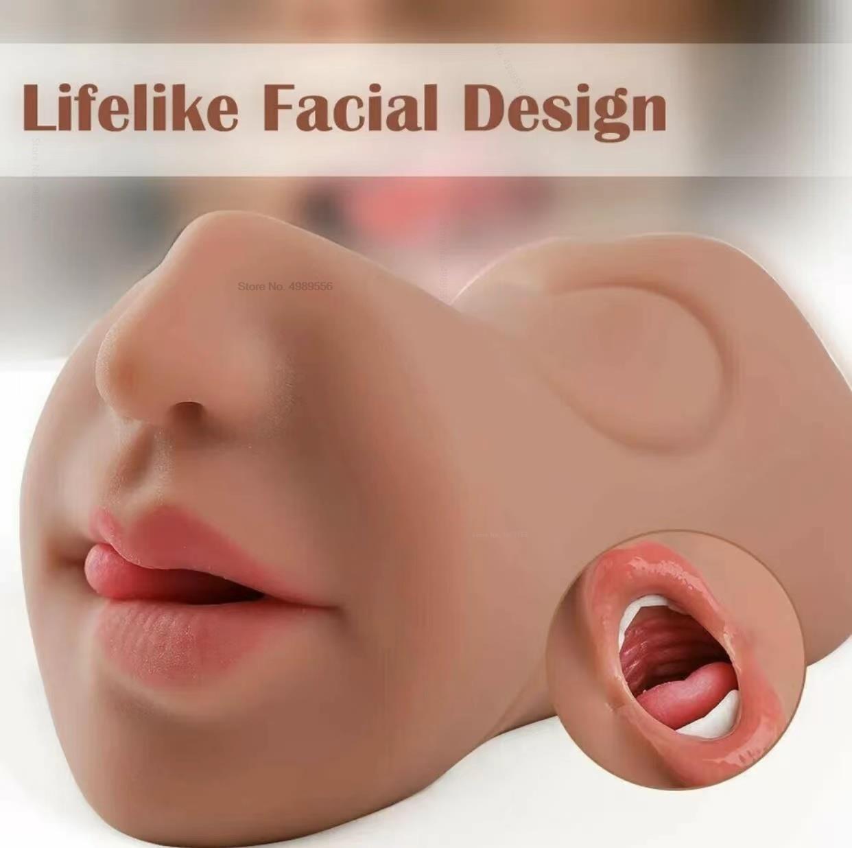 Male Masturbator Realistic Device 3D Female Vagina and Anal Sex Toys For Men's Soft and Secure 18 Years - Women Pussy