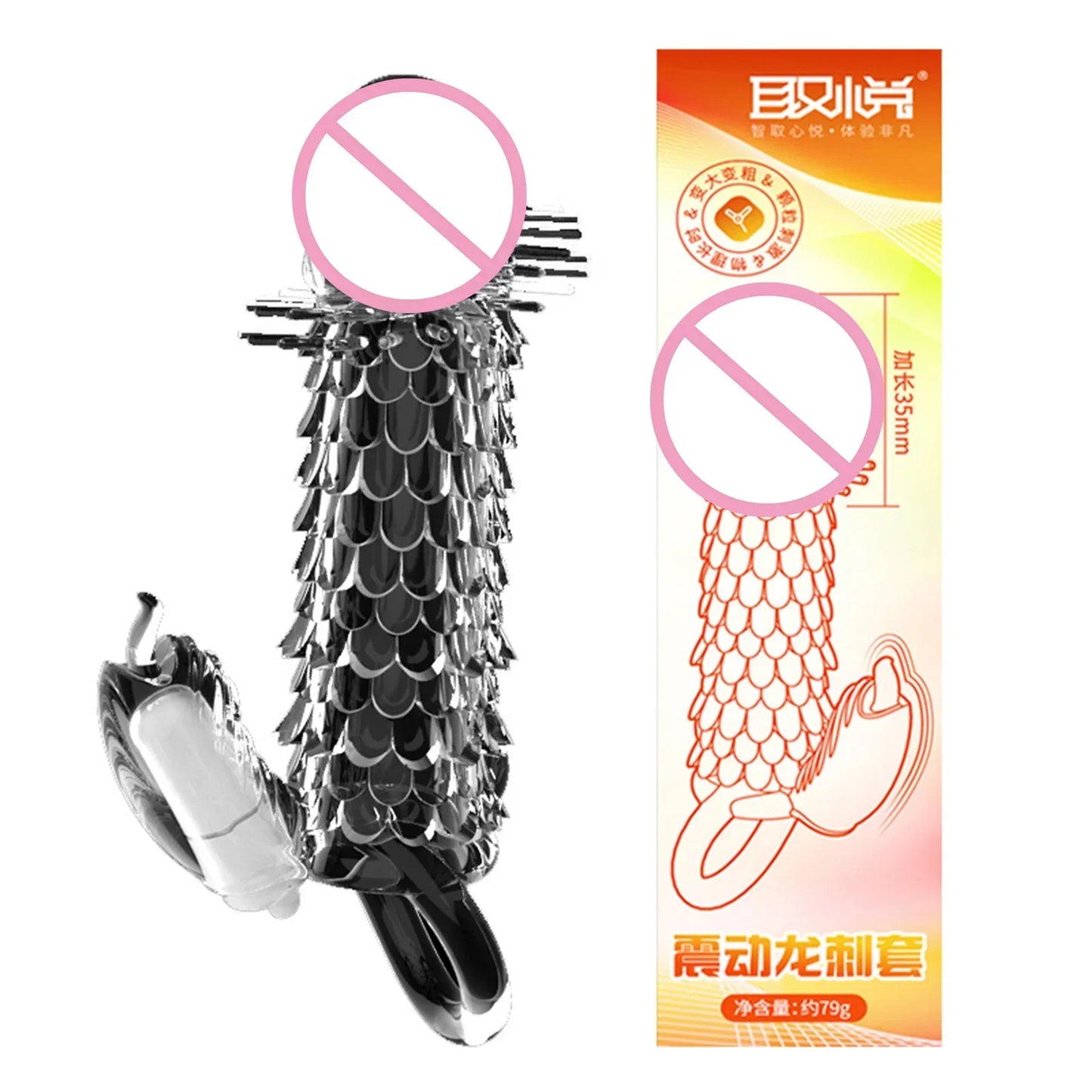 3D Crystal Condoms Dick Extender Penis Lengthening Thick Sleeve Sex Toys and Useful Sex Supplies