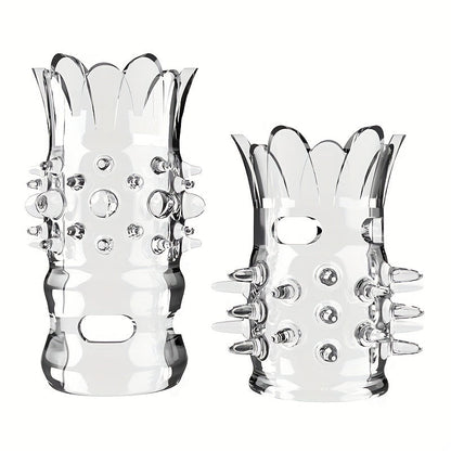 2pcs Men's Wolf Teeth Penis Sleeve Penis Cover Add More Fun And Excitement For Men Women Couples