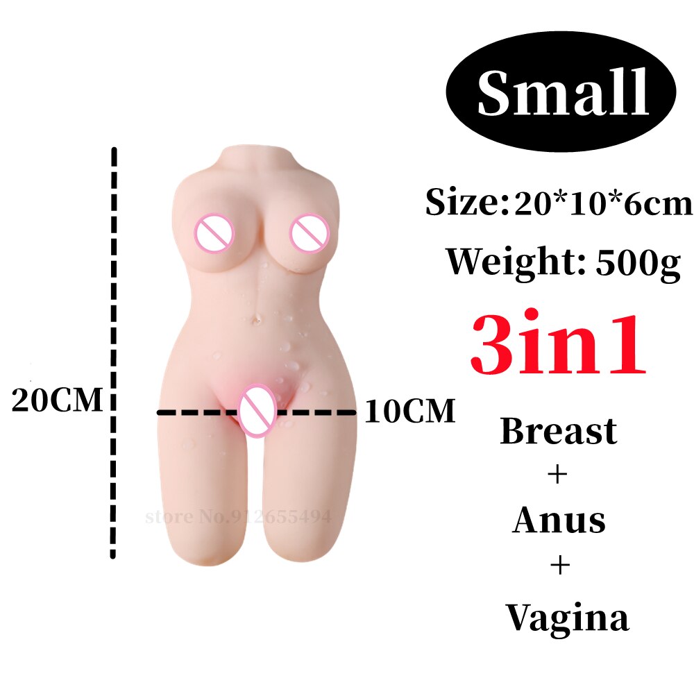 3in1 Vagina Anal Sex Toy for Men Real Sexy Doll for Adults Pussy Ass Pocket Erotic Product 18 Masturbator Couple Sexx