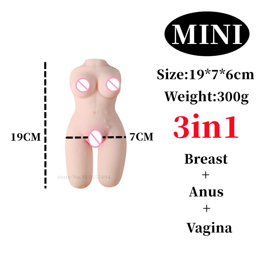 3in1 Vagina Anal Sex Toy for Men Real Sexy Doll for Adults Pussy Ass Pocket Erotic Product 18 Masturbator Couple Sexx