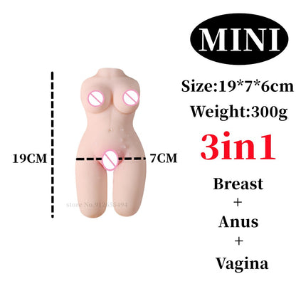3in1 Vagina Anal Sex Toy for Men Real Sexy Doll for Adults Pussy Ass Pocket Erotic Product 18 Masturbator Couple Sexx