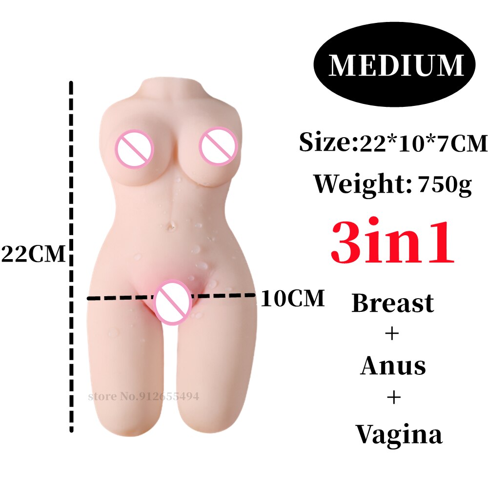 3in1 Vagina Anal Sex Toy for Men Real Sexy Doll for Adults Pussy Ass Pocket Erotic Product 18 Masturbator Couple Sexx