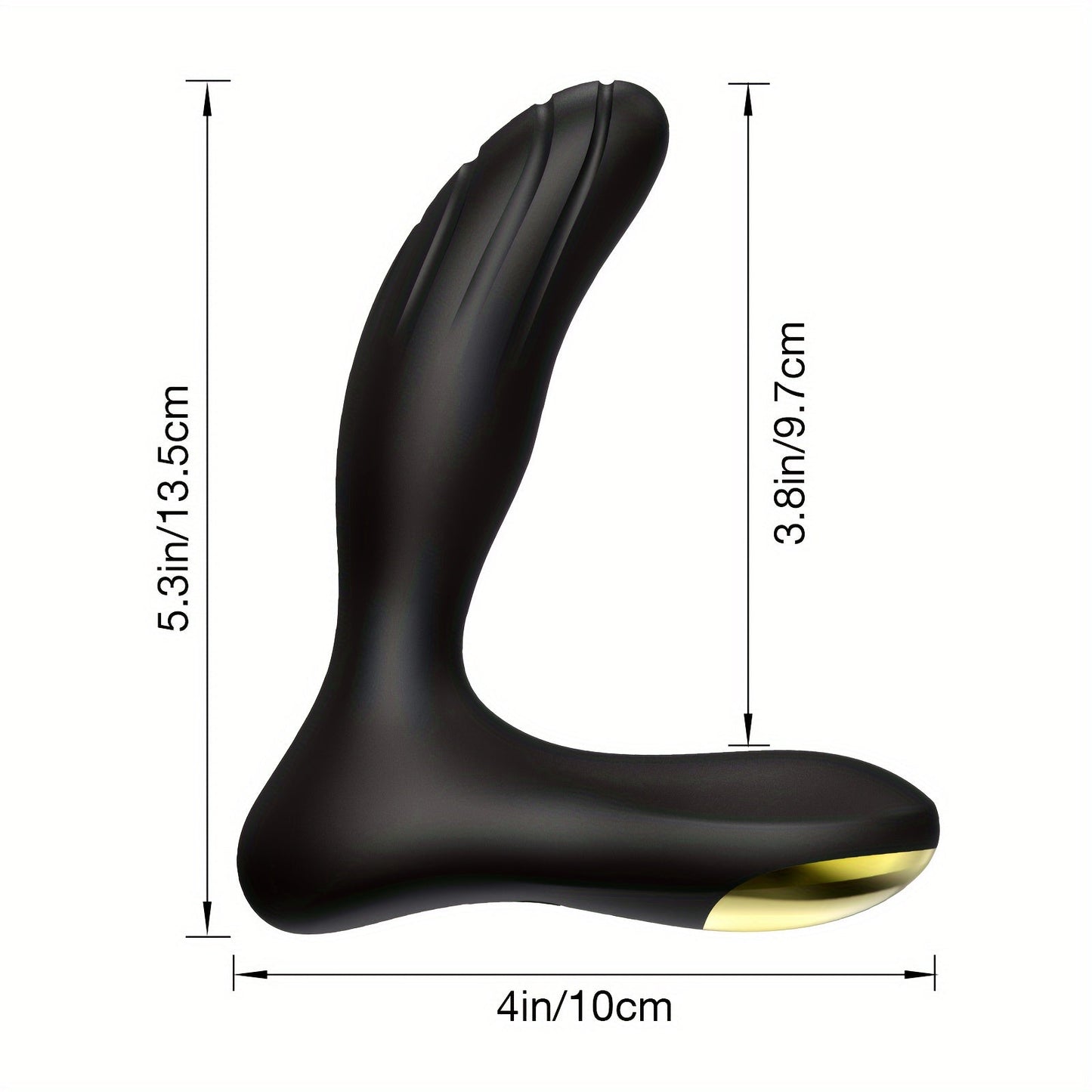 Vibrating Prostate Massager for Beginners. Personal Anal Toy P Spot Vibrator with Remote Control for Hands-Free Play. Rechargeable Butt Plug with 10 Vibrations
