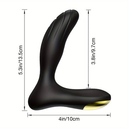 Vibrating Prostate Massager for Beginners. Personal Anal Toy P Spot Vibrator with Remote Control for Hands-Free Play. Rechargeable Butt Plug with 10 Vibrations