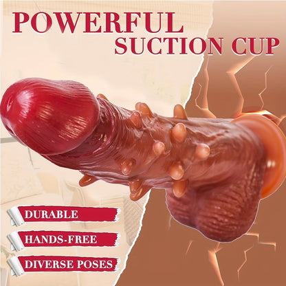 Adjustable Rotation Dildo: 9.1 Vibration Realistic G-Spot Anal Stimulation. 360° Rotation. Remote Control. Latex. Battery Powered. 1200mAh Li-ion Battery. Liquid Silicone