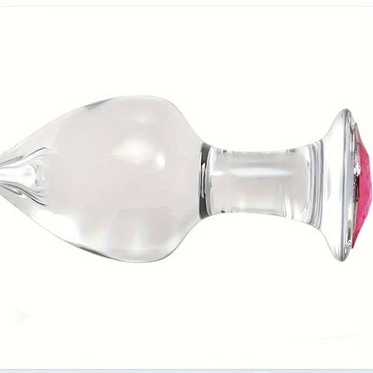 Crystal anal plug, anal beads, masturbation crystal diamond massage stick, glass dildo, anal plug sex toy