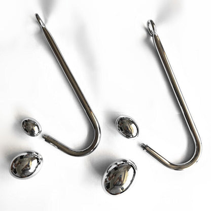 4-Size Stainless Steel Anal Balls Dilator Anal Hook Buttplugs Anus Stretcher Butt Plug Prostate Adult Game Sex Toys for Men Women