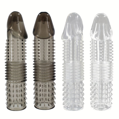 Men's Crystal Adult Sex Toy Penis Cover Sleeve Penis Extender Reusable Delay Ejaculation Add More Fun And Excitement For Men Women Couples