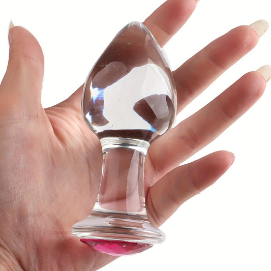 Crystal anal plug, anal beads, masturbation crystal diamond massage stick, glass dildo, anal plug sex toy