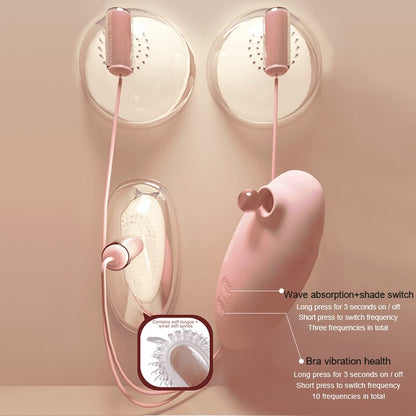 4-in-1 Vibrator, Nipple and Breast Massager, Clitoral Stimulator, Sucker, Female Masturbator, Licking Sex Toy for Women